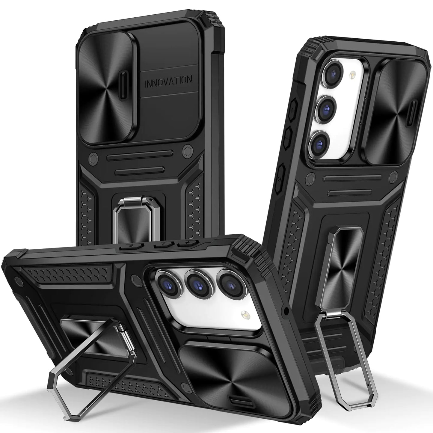 Galaxy S24 Plus Rugged Case with Kickstand and Camera Cover