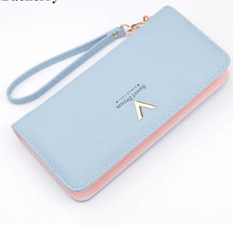 Chic Zippered Leather Clutch for Women