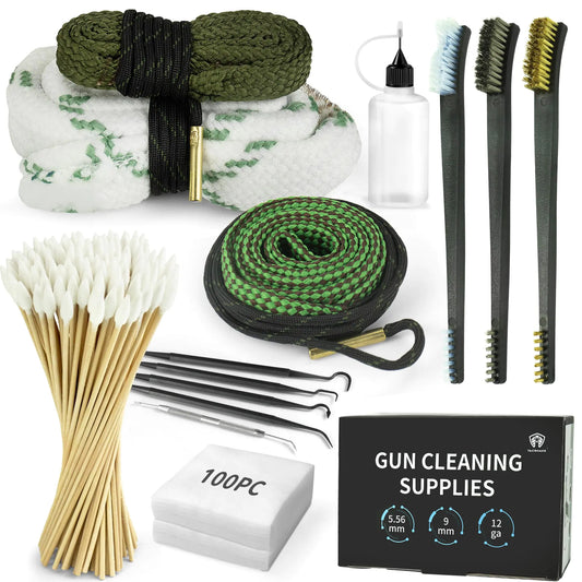 Tacsnake Universal Gun Cleaning Kit for 12Ga/5.56/9mm