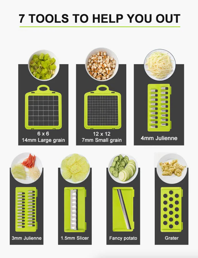 15-in-1 Multi-Function Veggie and Fruit Processor