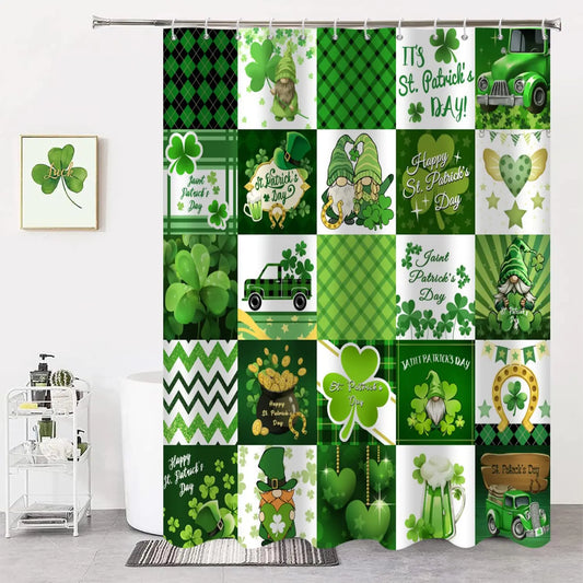 Lucky Clover St. Patrick's Shower Curtain