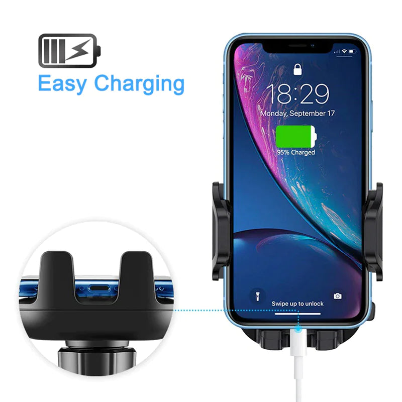 360° Flexible Car Mount for Smartphones & GPS