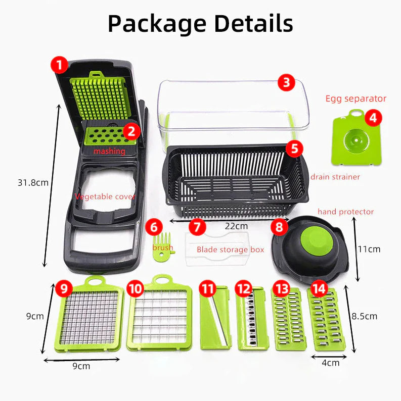 15-in-1 Multi-Function Veggie and Fruit Processor