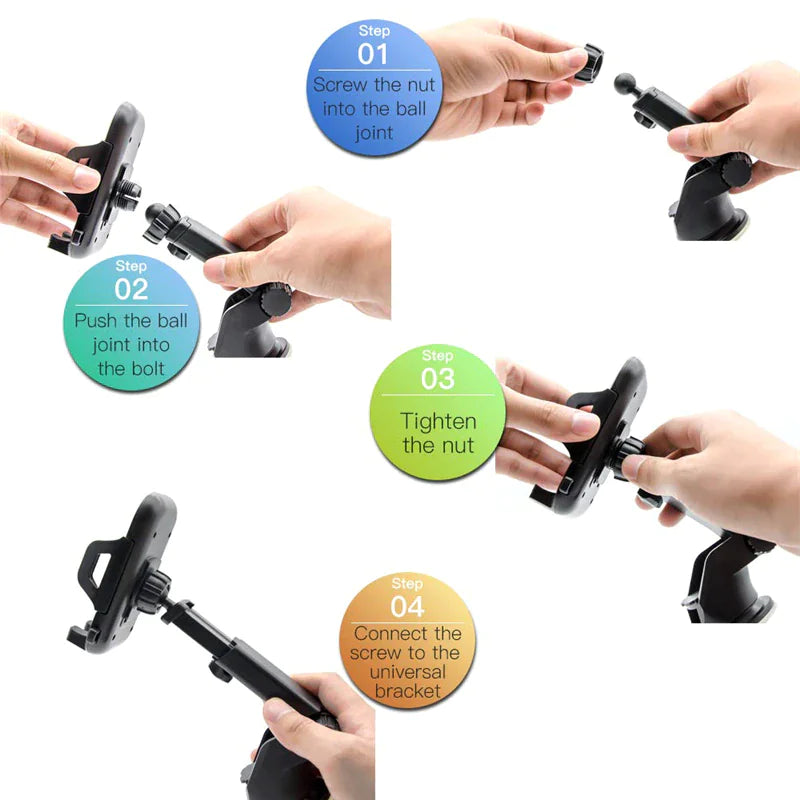 360° Flexible Car Mount for Smartphones & GPS