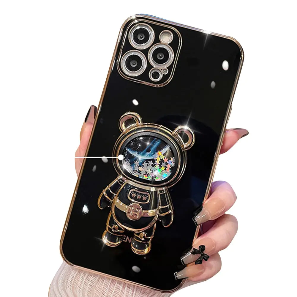 Astronaut Glitter Quicksand iPhone 16 Pro Max Case
