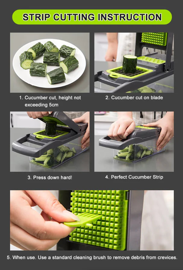 15-in-1 Multi-Function Veggie and Fruit Processor
