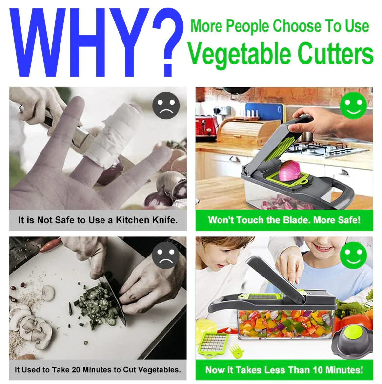 15-in-1 Multi-Function Veggie and Fruit Processor