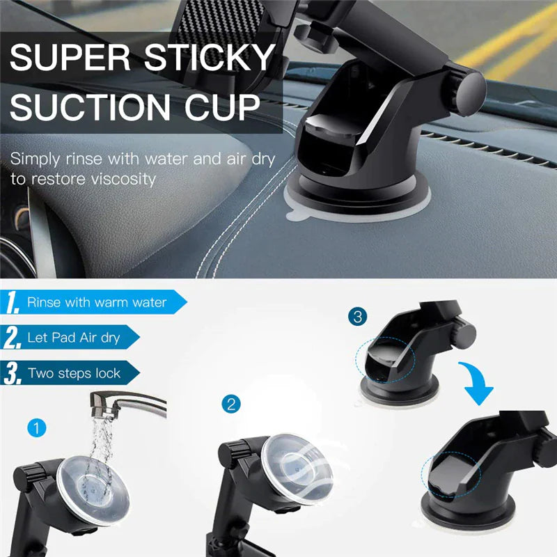 360° Flexible Car Mount for Smartphones & GPS