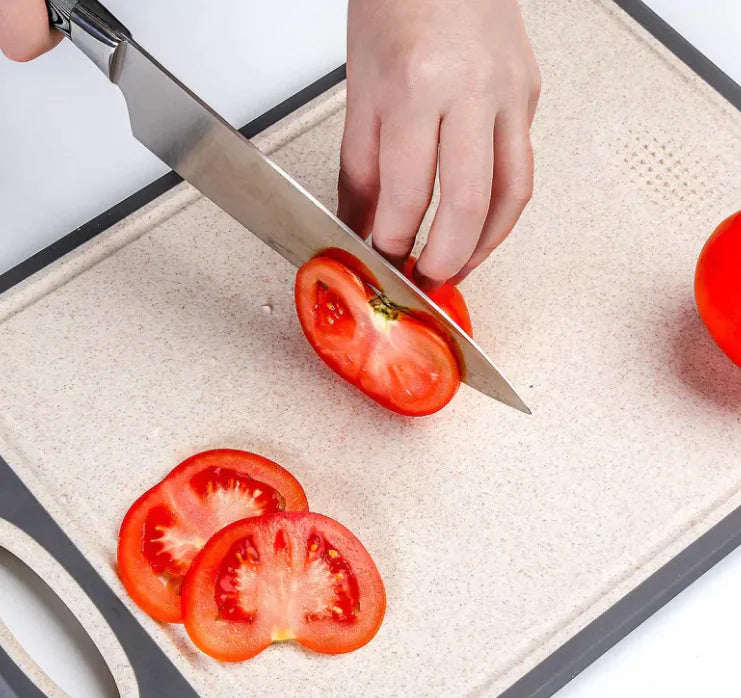 Twin-Sided Stainless Steel Chopping Board