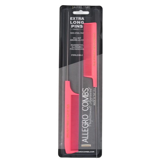 Allegro XL Neon Pink Long Pin Foiling Combs 2-Pc