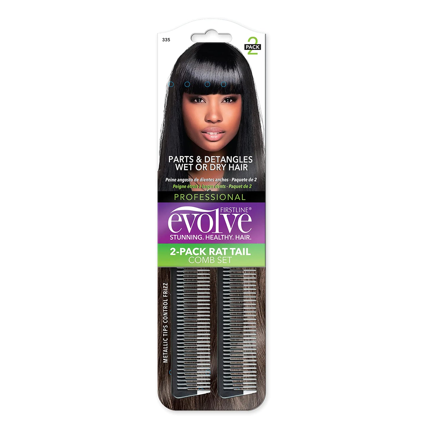 Evolve Dual Rat Tail Combs
