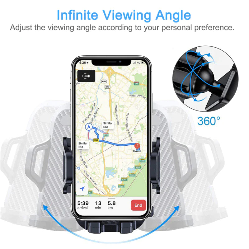 360° Flexible Car Mount for Smartphones & GPS